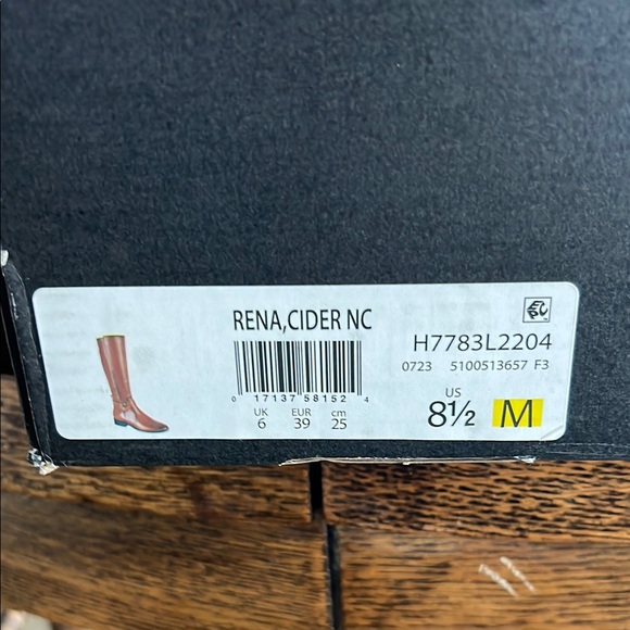 Brown Leather Knee-High Boots - Picture 2 of 3